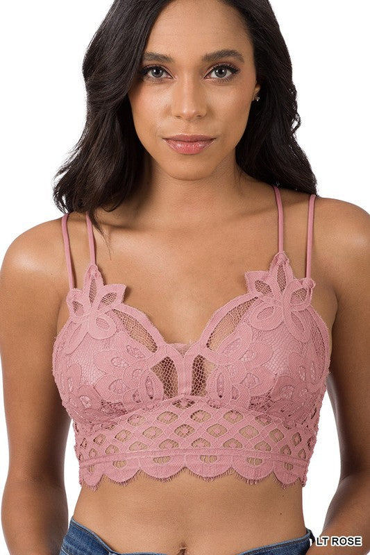 Floral Lace Padded Bralette