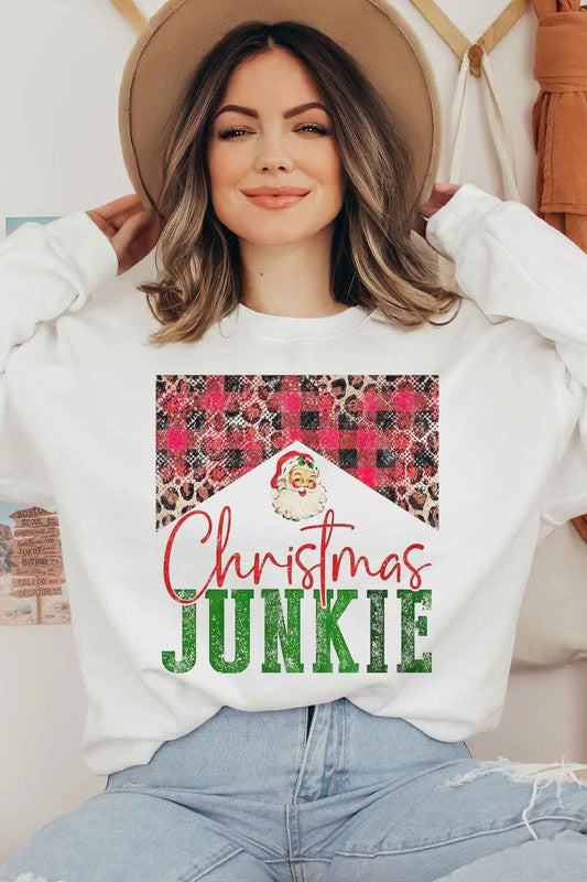 Christmas Junkie Sweatshirt Plus Size