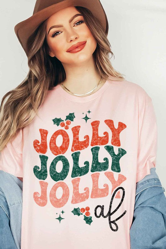 Jolly AF Christmas Tee