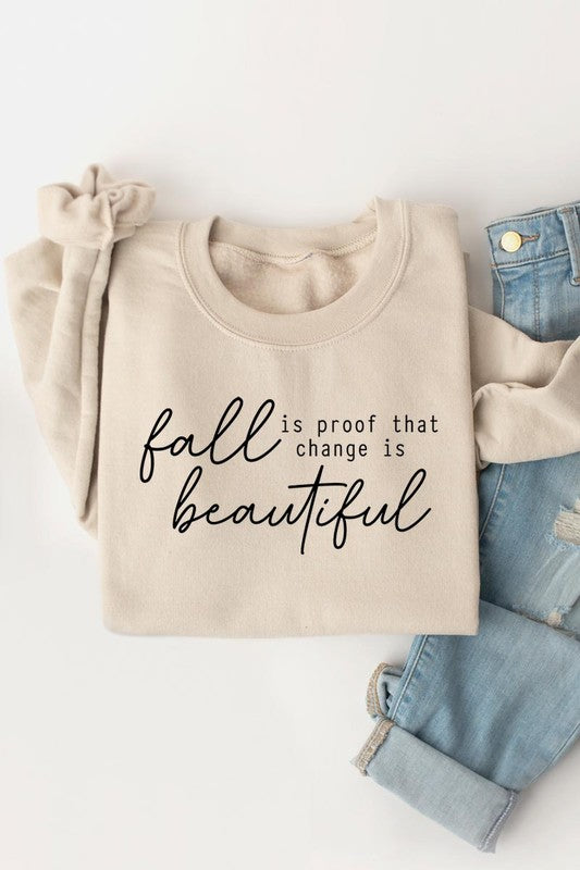 Fall Is Proof That Graphic Fleece Sweatshirt