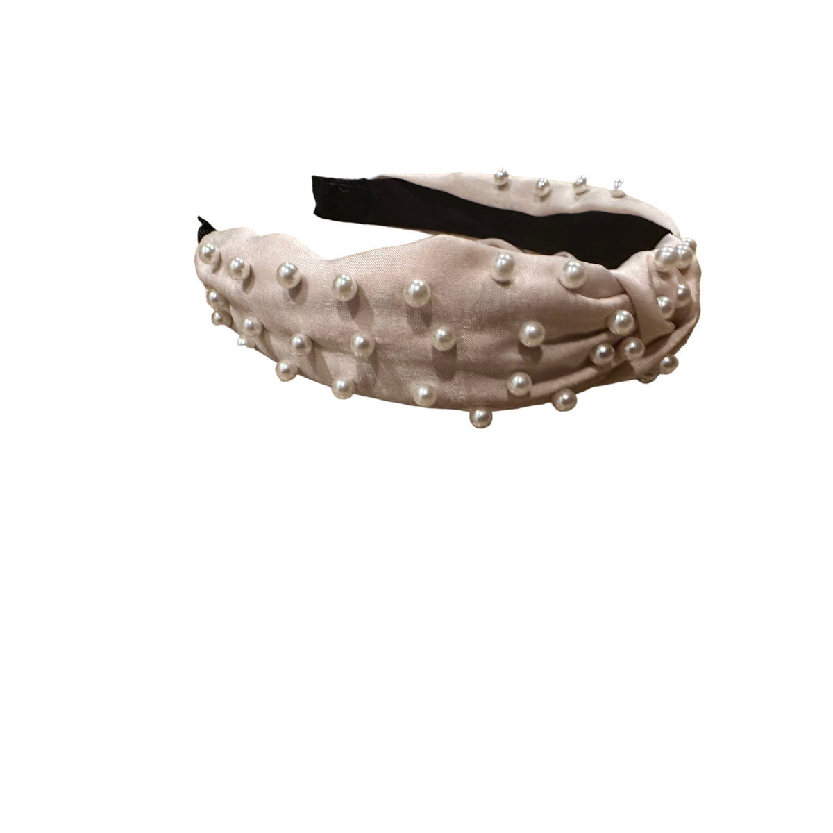 Copied - Pearl Trimmed Fabric Hairband