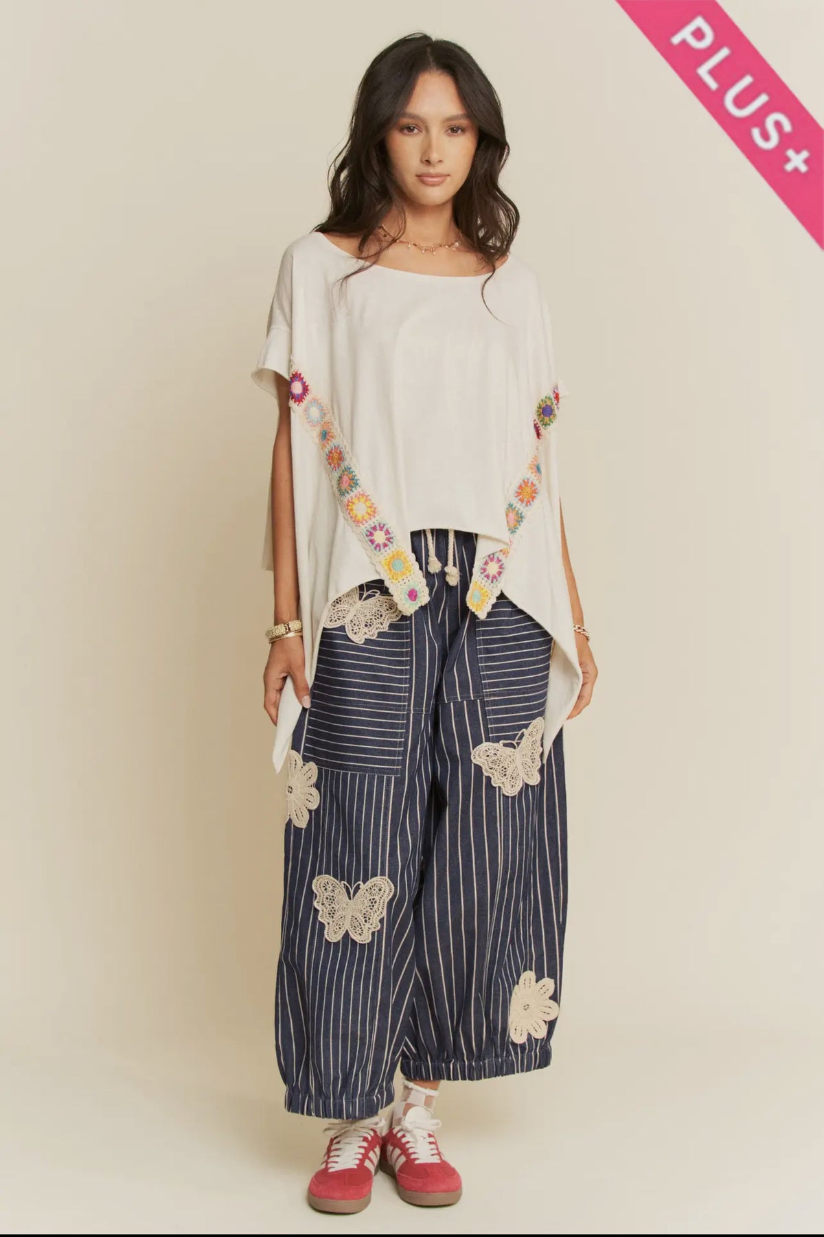 Davi & Dani Butterfly Pants PLUS