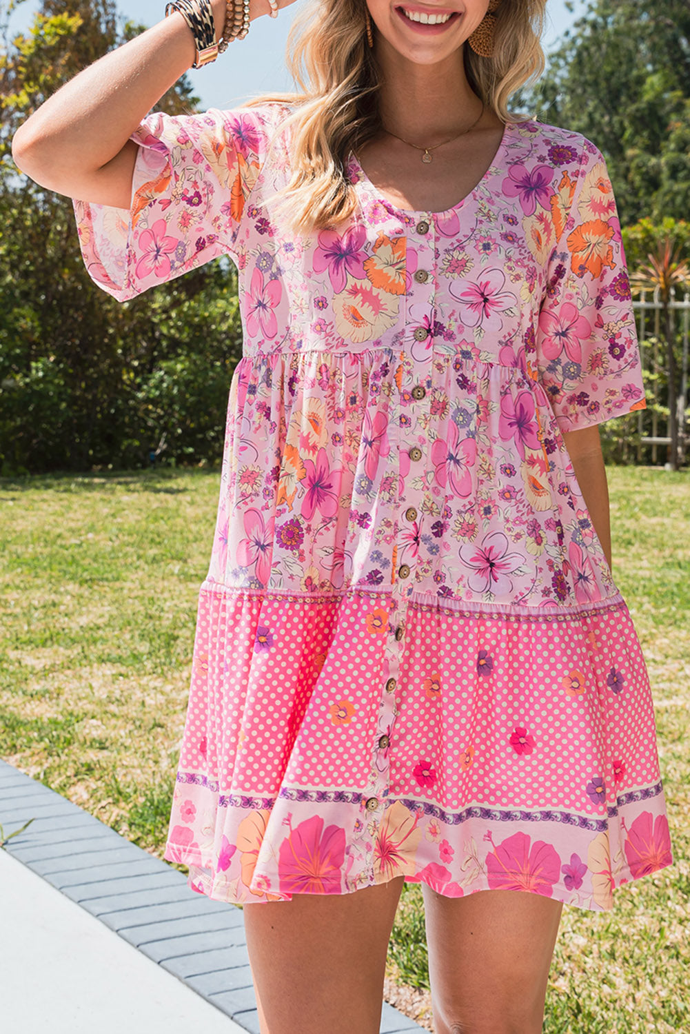 Goodie Gumdrop Floral Mini Dress